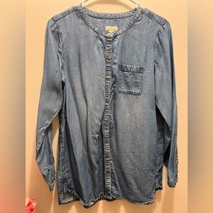 J Jill denim blouse Sz Xsmall